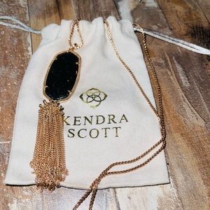 Kendra Scott 🖤 Rayne Rose Gold Black/Copper Flake Necklace